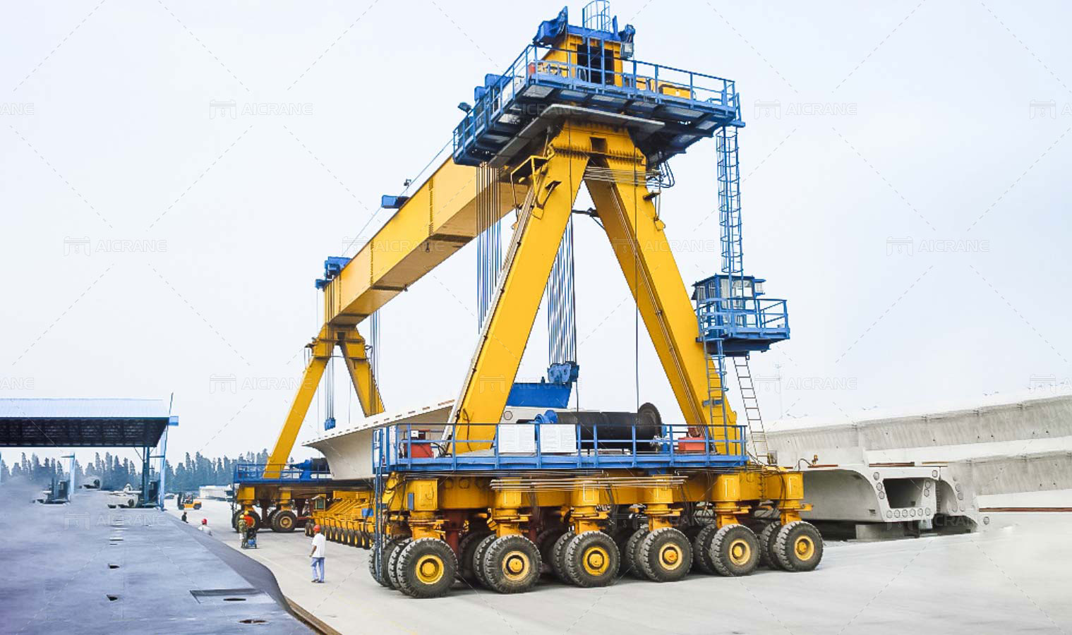 RTG-crane-Для строительства моста