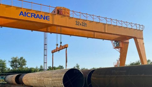 AICRANE двухбалочный козловой кран 32+32т в России
