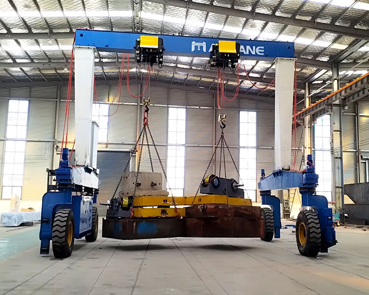 25 тонн Козловой кран на пневмоходу