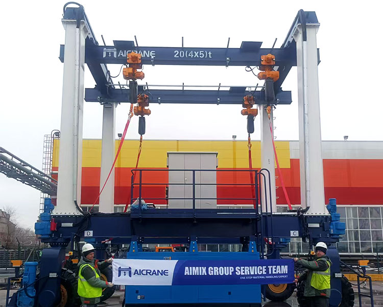 20-тонный козловой кран для подъема кузова автобусов в России