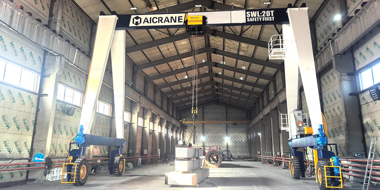 Козловой кран на пневмоходу в России