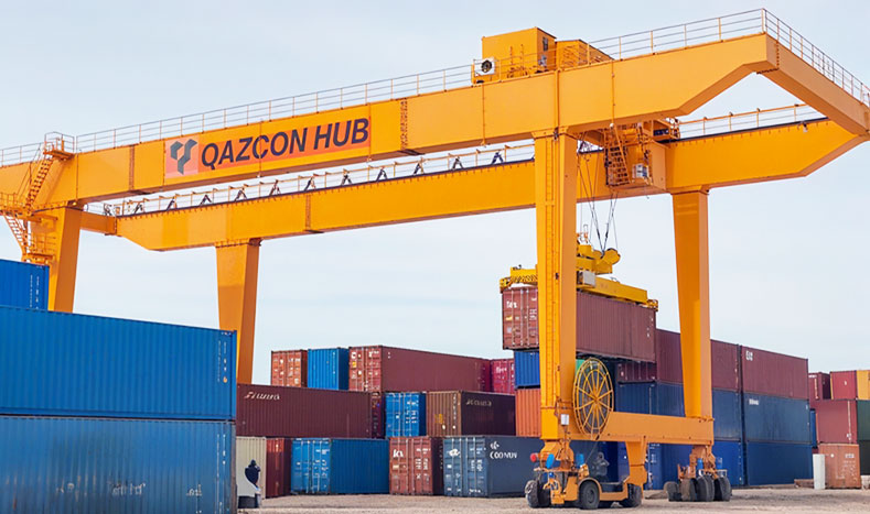 Козловой контейнерный кран RMG 41т для крупнейшей транспортной компании Казахстана
