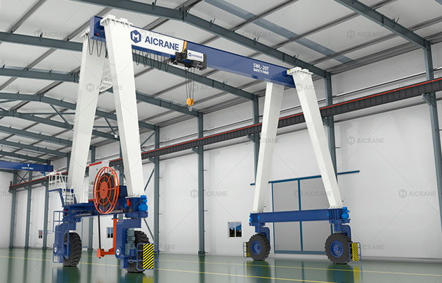 Однобалочный колесный козловой кран