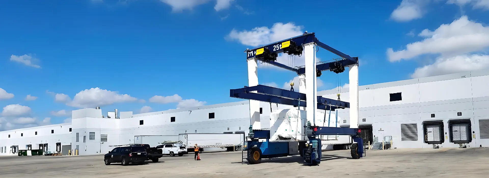 козловой кран на пневмоходу от производителя
