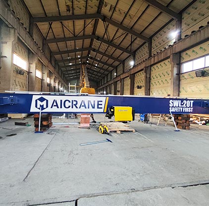 20-тонный козловой кран на пневмоходу в России