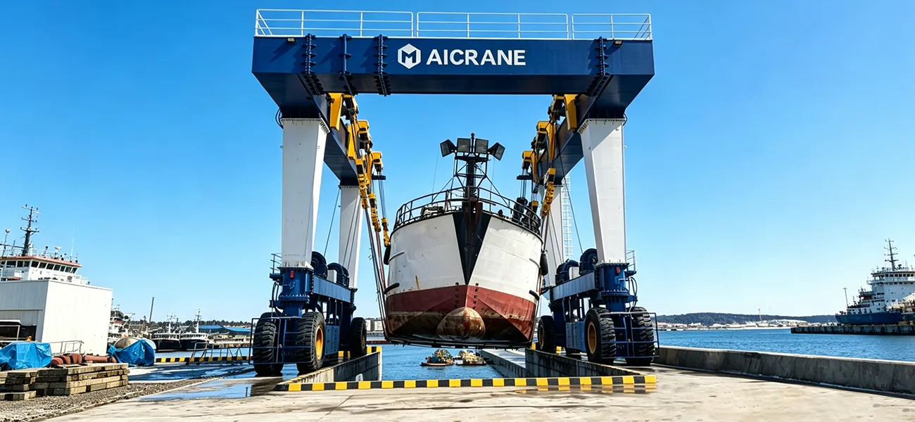 300-тонный мобильный кран для перемещения судов в России
